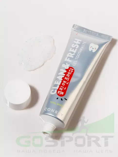 Зубные пасты и ополаскиватели CONSLY Total White Fluoride Whitening Gel Toothpaste 105 г