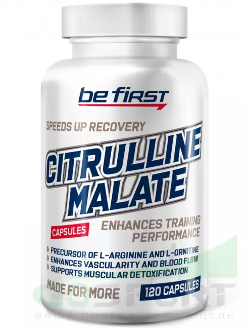 Цитруллин Be First Citrulline Malate 120 капсул Цитруллин Be First Citrulline Malate 120 капсул