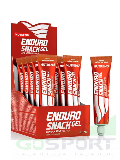 Энергетический гель питьевой NUTREND EnduroSnack туба 10 x 75 г, Соленая карамель Энергетический гель питьевой NUTREND EnduroSnack туба 10 x 75 г, Соленая карамель