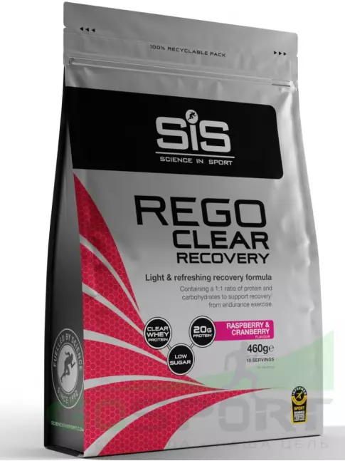 Восстановление SCIENCE IN SPORT (SiS) REGO Clear Recovery 460 г, Малина - клюква Восстановление SCIENCE IN SPORT (SiS) REGO Clear Recovery 460 г, Малина - клюква