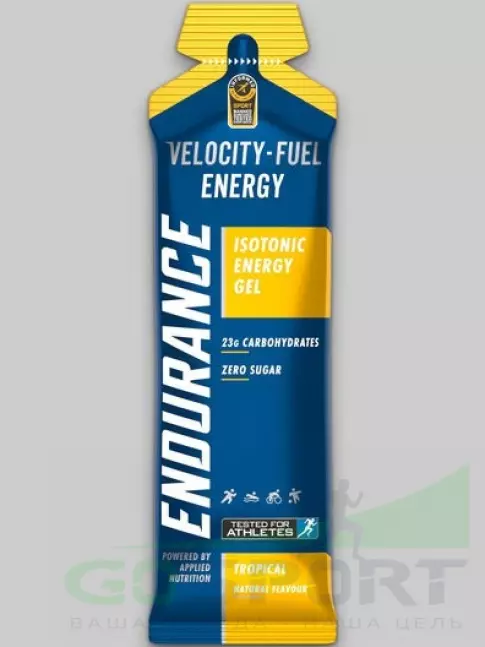 Энергетический гель питьевой APPLIED NUTRITION Endurance Velocity Fuel ENERGY Isotonic Gel 20 саше, Тропические фрукты Энергетический гель питьевой APPLIED NUTRITION Endurance Velocity Fuel ENERGY Isotonic Gel 20 саше, Тропические фрукты