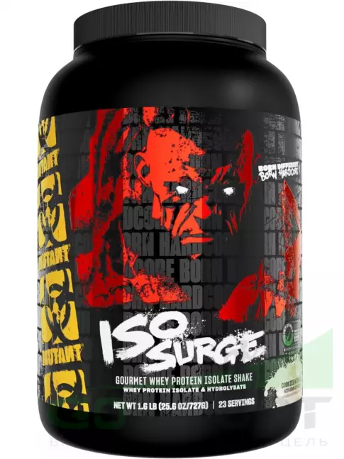 Изолят протеина Mutant Iso Surge 727 г, Печенье и Сливки Изолят протеина Mutant Iso Surge 727 г, Печенье и Сливки