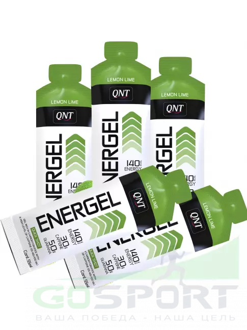 Гель питьевой QNT ENERGY GEL 30mg caffeine 5 x 55 мл, Лимон-Лайм Гель питьевой QNT ENERGY GEL 30mg caffeine 5 x 55 мл, Лимон-Лайм