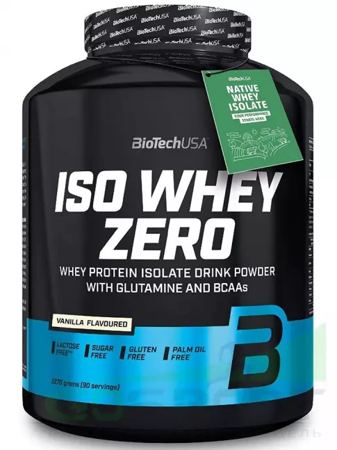 Изолят протеина BioTechUSA Iso Whey Zero 2270 г, Ваниль Изолят протеина BioTechUSA Iso Whey Zero 2270 г, Ваниль