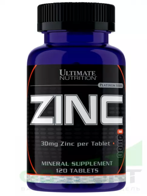 Цинк Ultimate Nutrition ZINC 120 таб. Цинк Ultimate Nutrition ZINC 120 таб.
