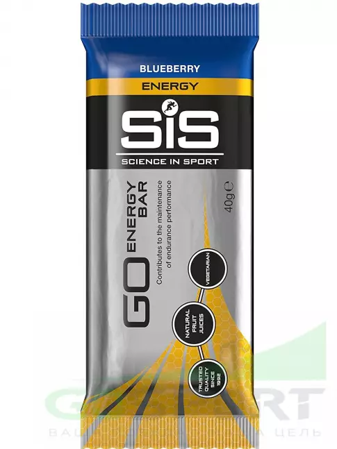 Энергетический батончик SCIENCE IN SPORT (SiS) GO Energy Bar 4 x 40 г, Голубика Энергетический батончик SCIENCE IN SPORT (SiS) GO Energy Bar 4 x 40 г, Голубика