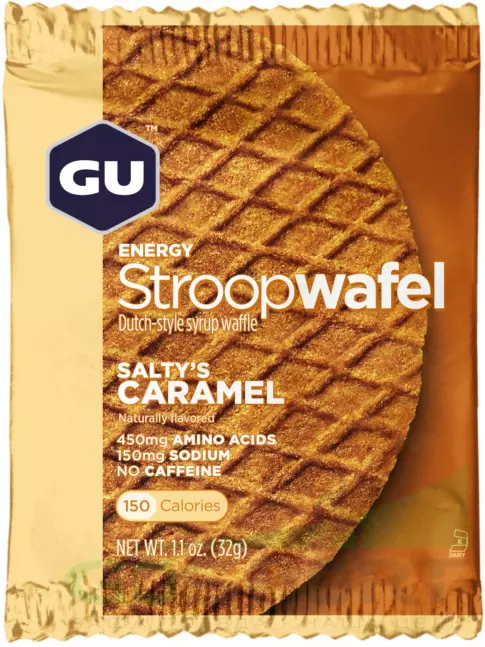 Энергетический батончик GU Energy Labs GU ENERGY STROOPWAFEL no caffeine 32 г, Соленая карамель Энергетический батончик GU Energy Labs GU ENERGY STROOPWAFEL no caffeine 32 г, Соленая карамель