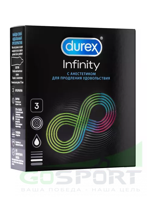 Презервативы Durex Infinity (гладкие) 3 шт Презервативы Durex Infinity (гладкие) 3 шт