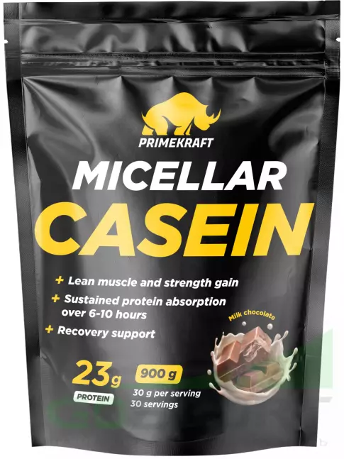 Казеиновый протеин PRIMEKRAFT Micellar Casein 900 г, Молочный шоколад Казеиновый протеин PRIMEKRAFT Micellar Casein 900 г, Молочный шоколад