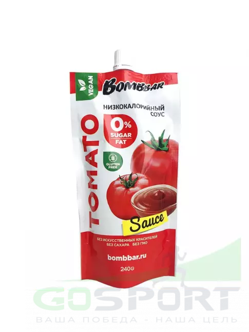 Диетический продукт BombBar Соус Bombbar 240 г, Сладкий томат Диетический продукт BombBar Соус Bombbar 240 г, Сладкий томат