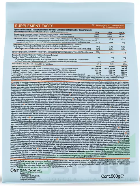 Комплексный протеин QNT Light Digest Whey Protein 500 г, Лесной орех - шоколад