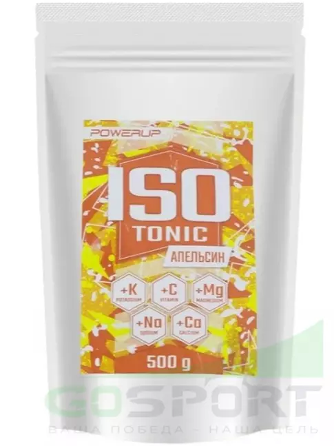 Изотоник Powerup Изотоник 500 г, Апельсин Изотоник Powerup Изотоник 500 г, Апельсин