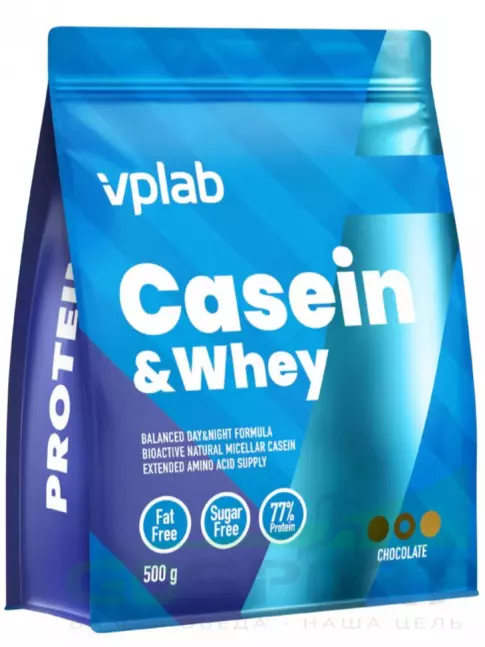 Казеиновый протеин VP Laboratory Casein & Whey 500 г, Шоколад Казеиновый протеин VP Laboratory Casein & Whey 500 г, Шоколад