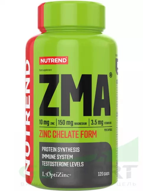 Магний+цинк+B6 NUTREND ZMA 120 капсул, Нейтральный Магний+цинк+B6 NUTREND ZMA 120 капсул, Нейтральный