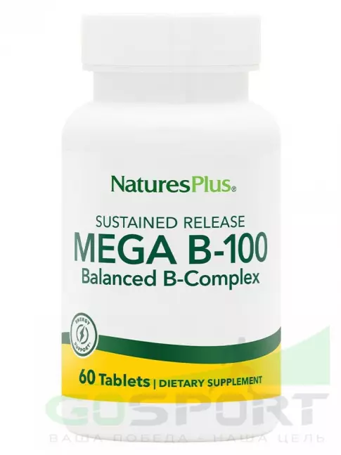 Витамины группы B NaturesPlus Mega B-100 Sustained Release 90 таблеток Витамины группы B NaturesPlus Mega B-100 Sustained Release 90 таблеток