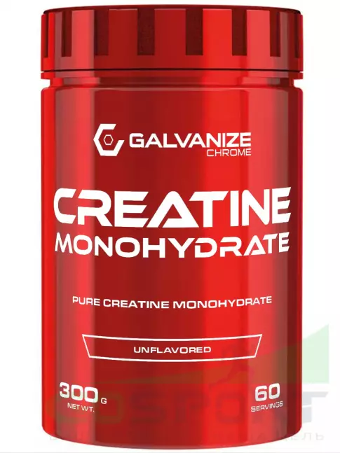 Креатин моногидрат Galvanize Nutrition Creatine Monohydrate 5000 mg 300 г, Без вкуса Креатин моногидрат Galvanize Nutrition Creatine Monohydrate 5000 mg 300 г, Без вкуса