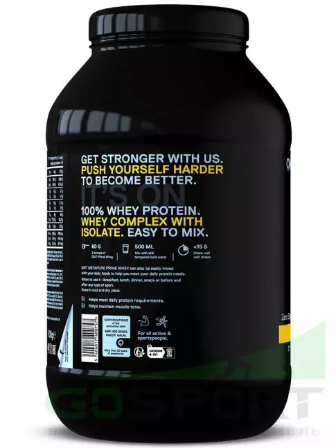 Комплексный протеин QNT PRIME WHEY 908 г, Банан