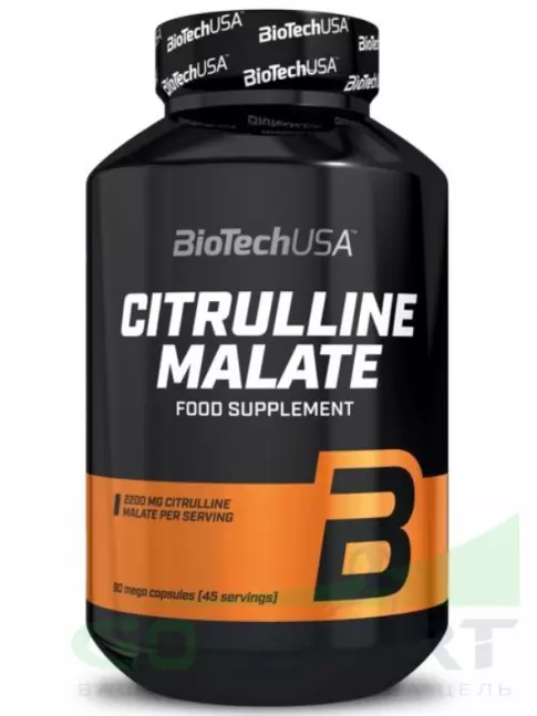 Цитруллин BioTechUSA Citrulline Malate 2200 mg 90 капсул Цитруллин BioTechUSA Citrulline Malate 2200 mg 90 капсул
