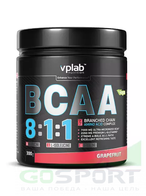 BCAA  8:1:1 VP Laboratory BCAA 8:1:1 300 гр, Грейпфрут
