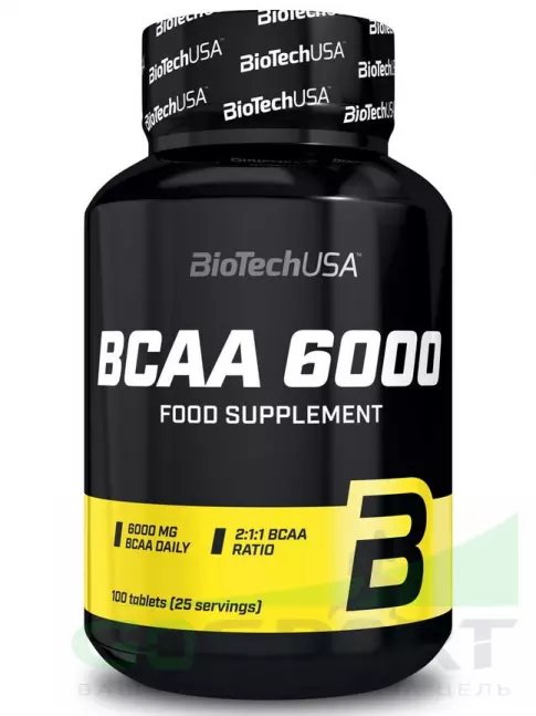 BCAA BioTechUSA BCAA 6000 mg 2:1:1 100 таблеток BCAA BioTechUSA BCAA 6000 mg 2:1:1 100 таблеток