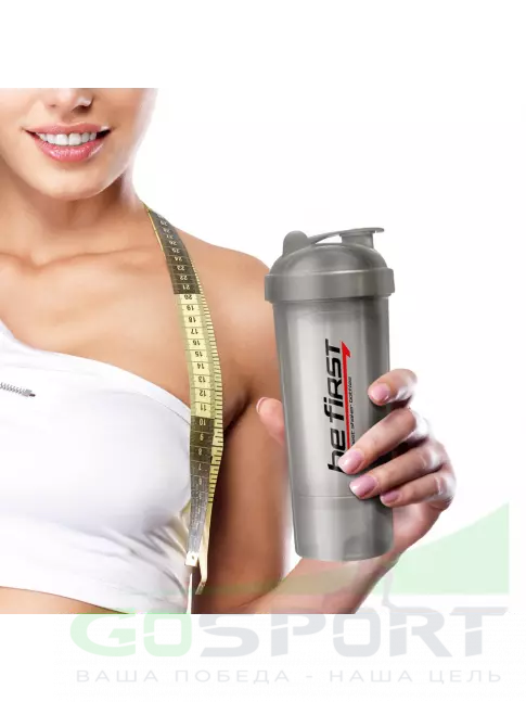 Шейкер 400 мл Be First Shaker Slim TS1349 350 мл 350 мл, Серый Шейкер 400 мл Be First Shaker Slim TS1349 350 мл 350 мл, Серый