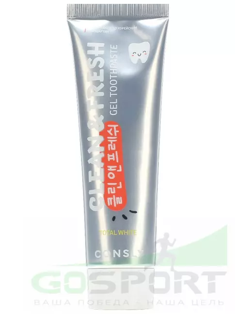 Зубные пасты и ополаскиватели CONSLY Total White Fluoride Whitening Gel Toothpaste 105 г