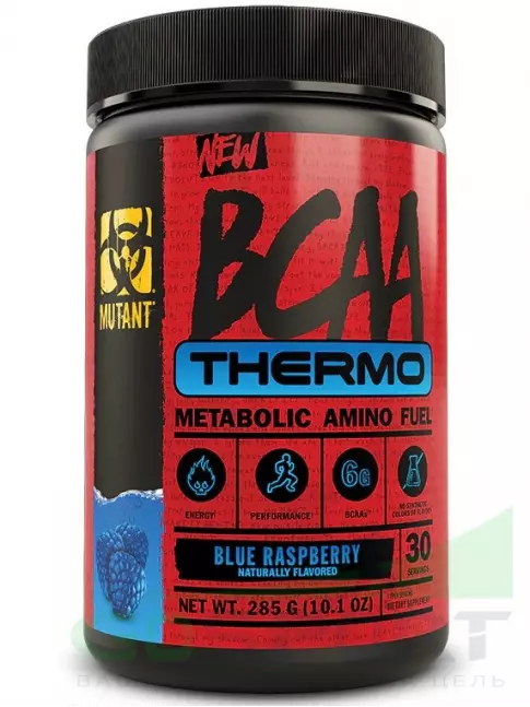 BCAA Mutant BCAA Thermo 285 г, Голубая малина