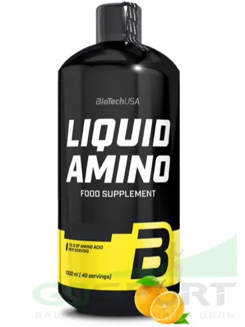 Аминокислоты BioTechUSA Liquid Amino 1000 мл, Апельсин Аминокислоты BioTechUSA Liquid Amino 1000 мл, Апельсин