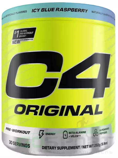 Предтреник в порошке Cellucor C4 Pre-Workout 282 г, Ледяная голубая малина Предтреник в порошке Cellucor C4 Pre-Workout 282 г, Ледяная голубая малина