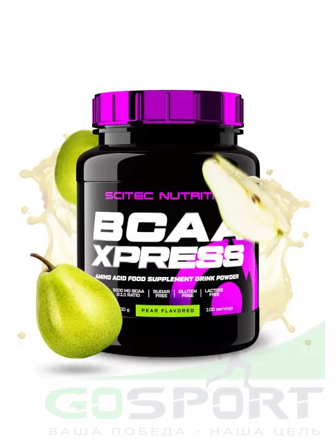 BCAA Scitec Nutrition BCAA Xpress 2:1:1 700 г, Груша BCAA Scitec Nutrition BCAA Xpress 2:1:1 700 г, Груша