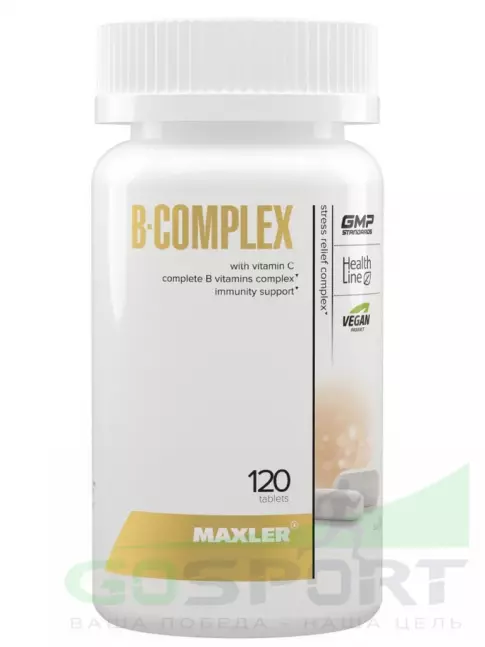 Витамины группы B MAXLER B-Complex 120 таблеток Витамины группы B MAXLER B-Complex 120 таблеток