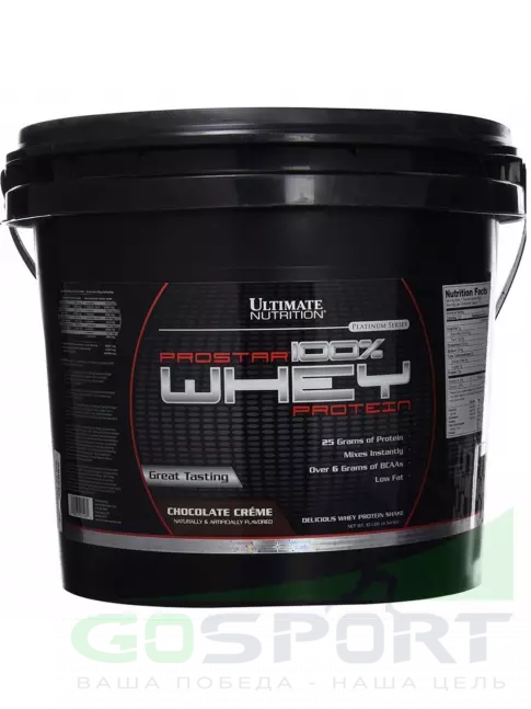 Сывороточный протеин Ultimate Nutrition Prostar Whey 4540 г, Шоколадный крем Сывороточный протеин Ultimate Nutrition Prostar Whey 4540 г, Шоколадный крем