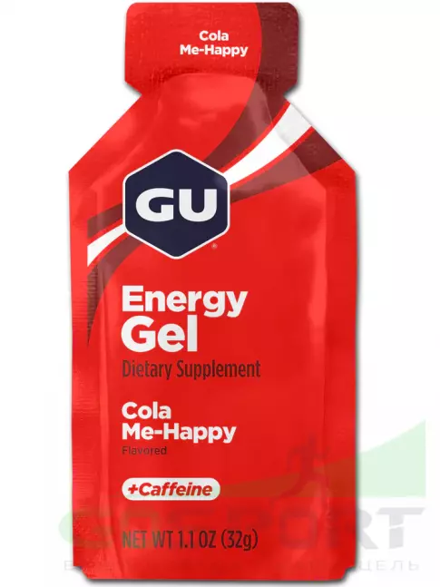 Гель питьевой GU Energy Labs Energy Gel 40 mg caffeine 4 x 32 г, Кола Гель питьевой GU Energy Labs Energy Gel 40 mg caffeine 4 x 32 г, Кола