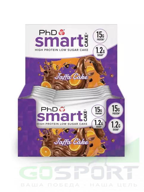 Протеиновый батончик PhD Nutrition Smart Cake печенье 12 х 60 г, Jaffa торт Протеиновый батончик PhD Nutrition Smart Cake печенье 12 х 60 г, Jaffa торт