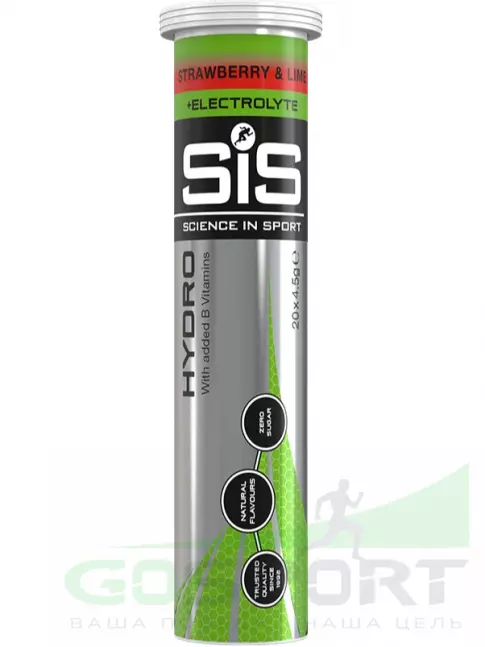 Изотоник SCIENCE IN SPORT (SiS) GO Hydro Tablet 20s 6 x 20 таблеток, Лимон, Кола, Клубника - Лайм Изотоник SCIENCE IN SPORT (SiS) GO Hydro Tablet 20s 6 x 20 таблеток, Лимон, Кола, Клубника - Лайм