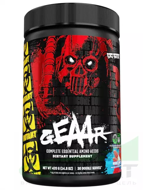 Аминокислоты Mutant GEAAR 420 г, Рокет поп (ягодно-фруктовый)