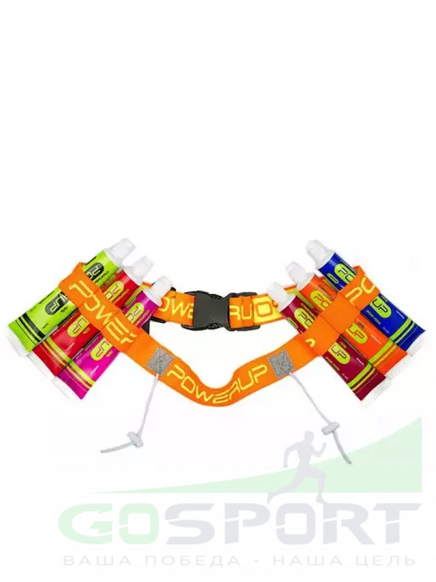 Пояса для бега Powerup Ремень для номера и гелей orange 