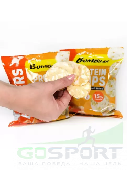 Чипсы BombBar Protein Chips 50 г, Нежный сыр Чипсы BombBar Protein Chips 50 г, Нежный сыр