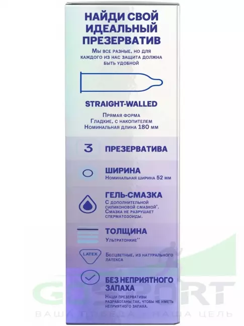 Презервативы Durex Invisible (ультратонкие) 3 шт