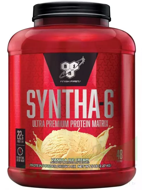 Комплексный протеин BSN SYNTHA-6 2270 г, Ванильное мороженное Комплексный протеин BSN SYNTHA-6 2270 г, Ванильное мороженное