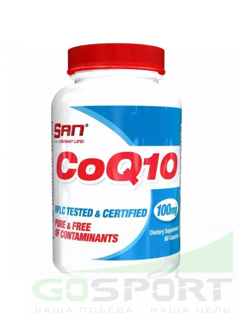 Коэнзим Q10 SAN CoQ10 60 капсул Коэнзим Q10 SAN CoQ10 60 капсул