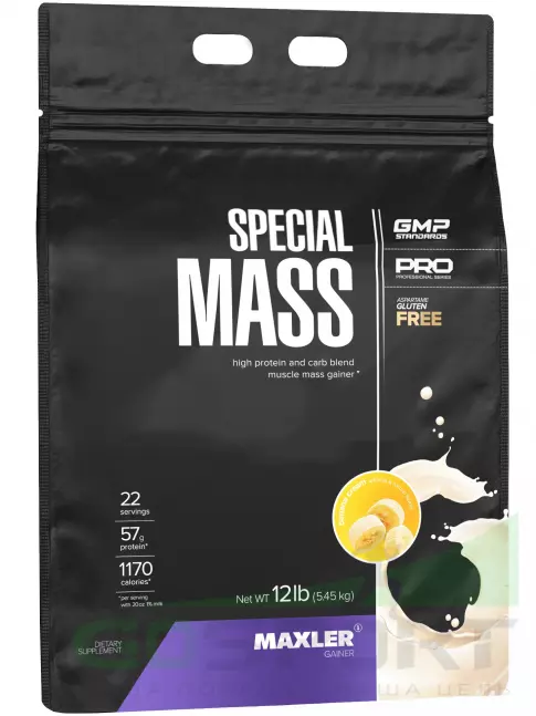 Гейнер MAXLER Special Mass Gainer 5450 г, Банан