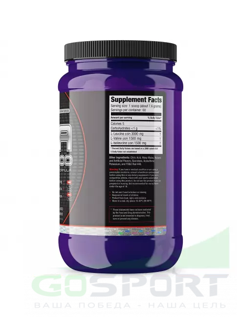 BCAA Ultimate Nutrition BCAA 12000 Powder 457 г, Фруктовый пунш BCAA Ultimate Nutrition BCAA 12000 Powder 457 г, Фруктовый пунш