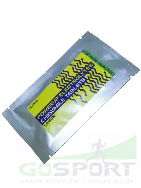 Солевые таблетки Powerup Electrolytes Chewable Tablets 2 x 15 таблеток, Лимон Солевые таблетки Powerup Electrolytes Chewable Tablets 2 x 15 таблеток, Лимон
