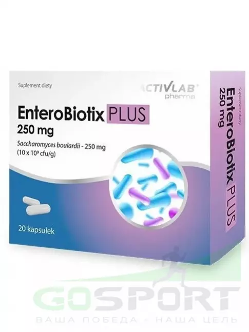 Пробиотик ActivLab EnteroBiotix PLUS 250 20 капсул Пробиотик ActivLab EnteroBiotix PLUS 250 20 капсул