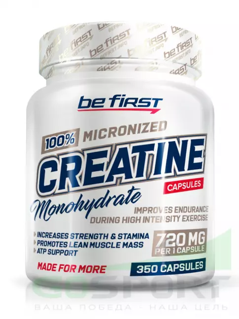 Креатин моногидрат Be First Creatine Monohydrate Capsules (креатин моногидрат) 350 капсул Креатин моногидрат Be First Creatine Monohydrate Capsules (креатин моногидрат) 350 капсул