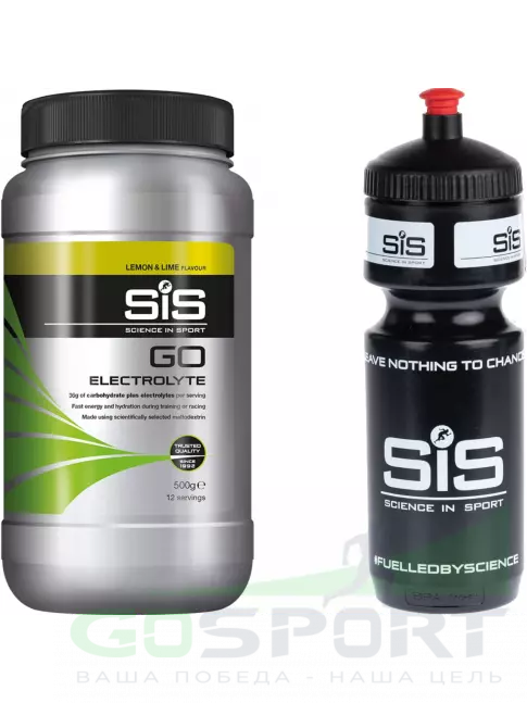 Изотоник SCIENCE IN SPORT (SiS) GO Electrolyte + Бутылочка черная Лимон-лайм №3 Изотоник SCIENCE IN SPORT (SiS) GO Electrolyte + Бутылочка черная Лимон-лайм №3