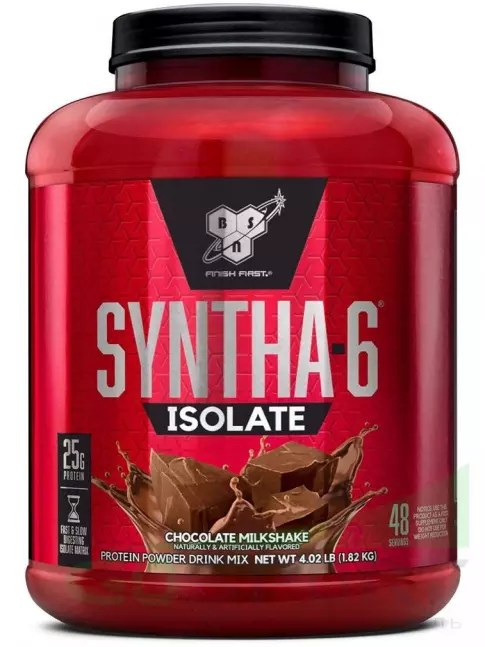 Изолят протеина BSN SYNTHA-6 ISOLATE 1820 г / 4.02 LB, Шоколадно-молочный коктейль Изолят протеина BSN SYNTHA-6 ISOLATE 1820 г / 4.02 LB, Шоколадно-молочный коктейль