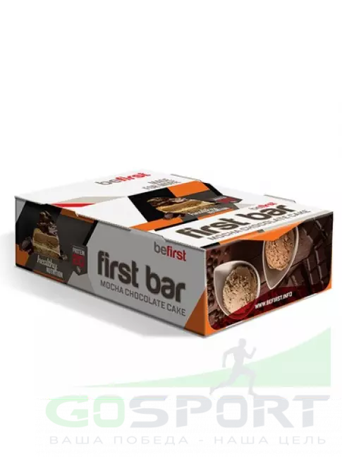 Протеиновый батончик Be First First bar углеводно-протеиновый батончик 24 x 40 г, Шоколад-Мокко