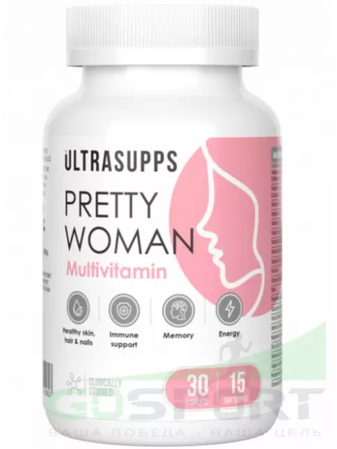 Витамины для женщин UltraSupps Pretty Women Multivitamin 30 каплет